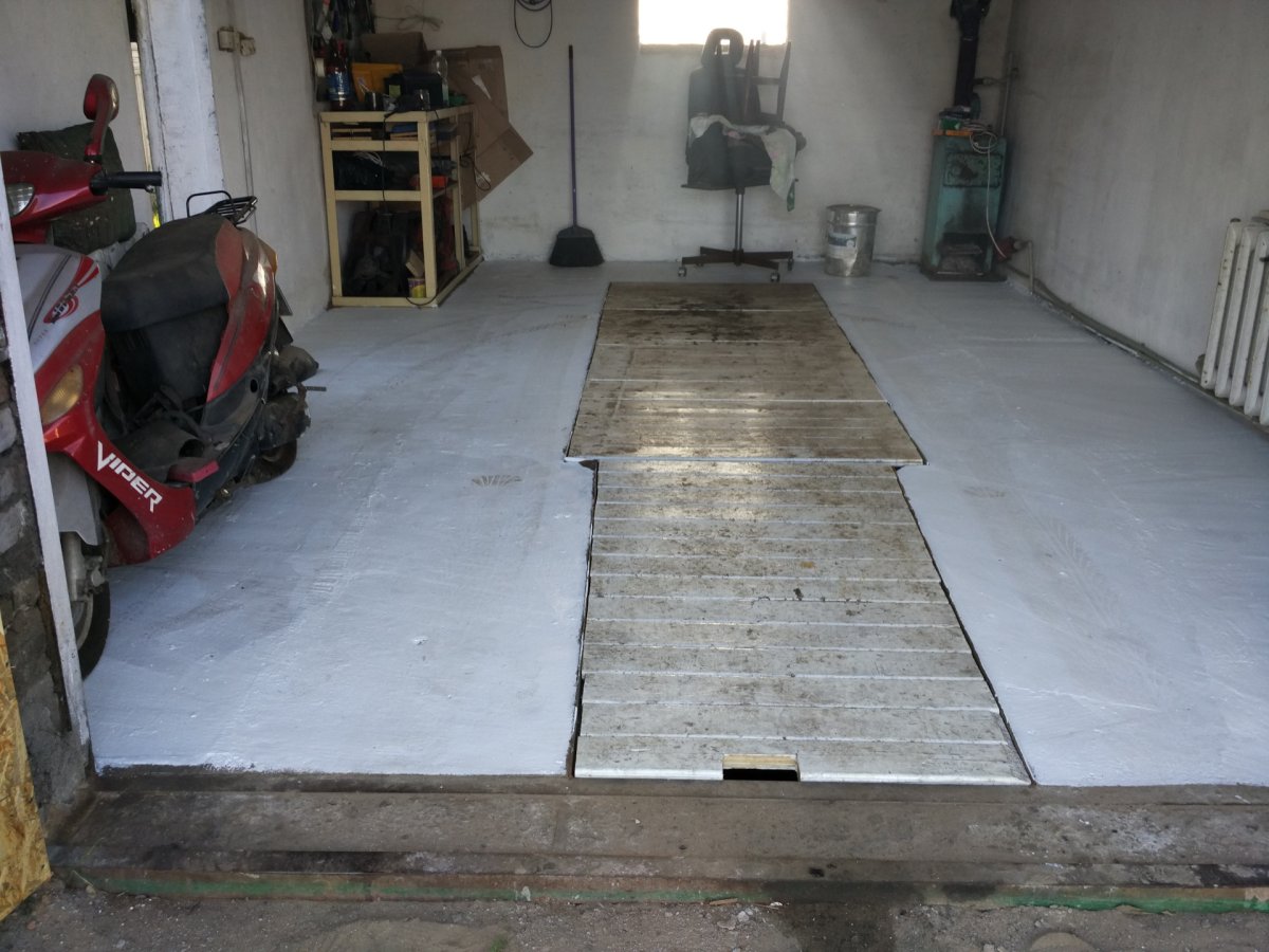 Пол в гараже