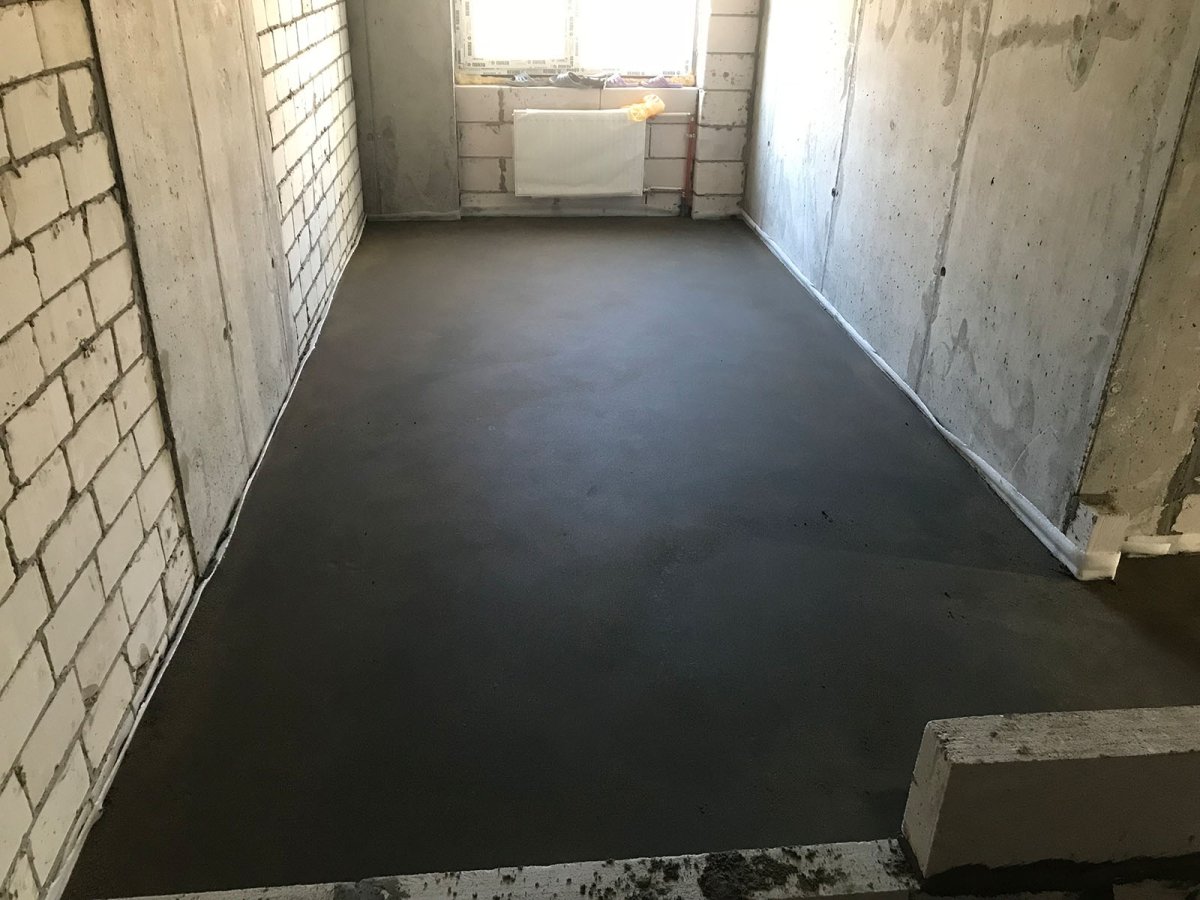 Механизированная стяжка пола 20 этаж