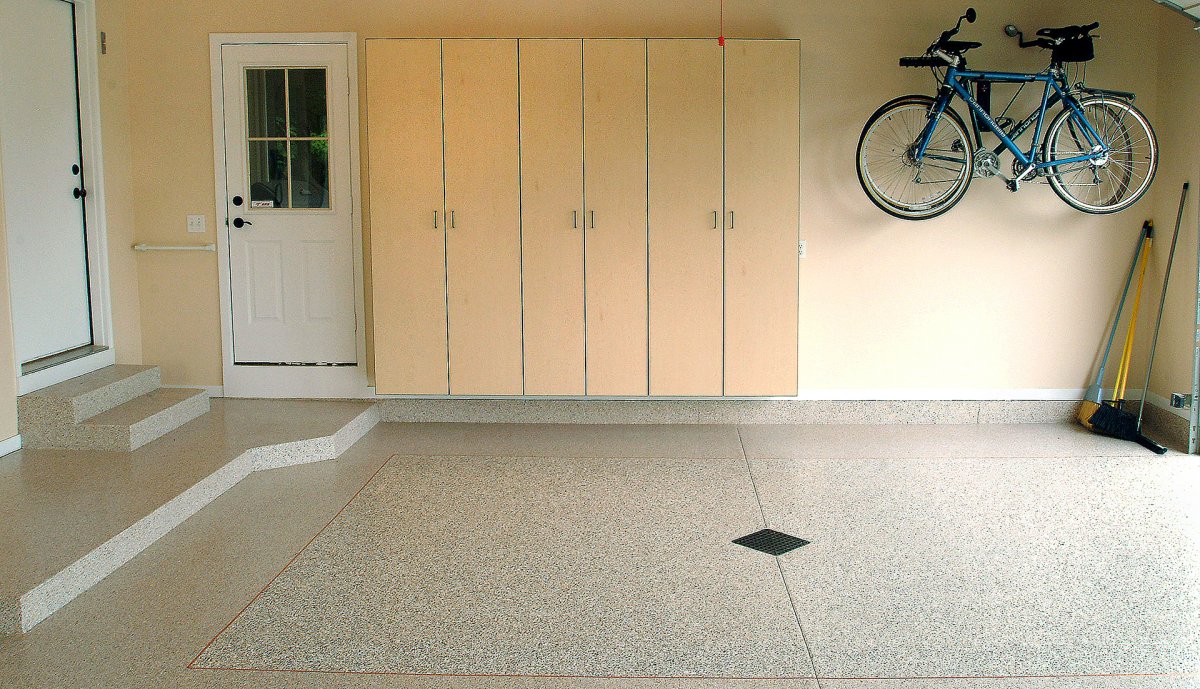 Отделка пола в гараже