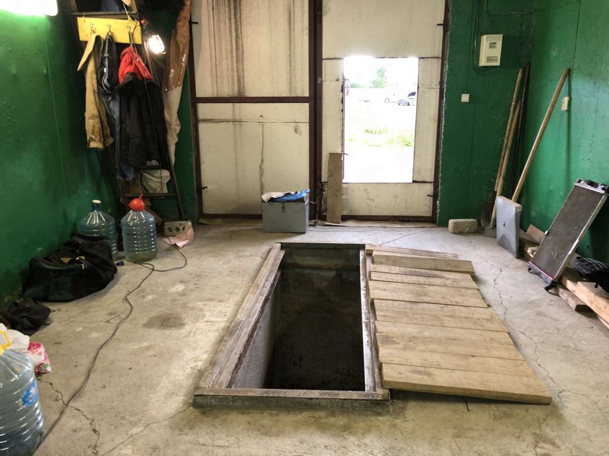 Яма в гараже тёплая