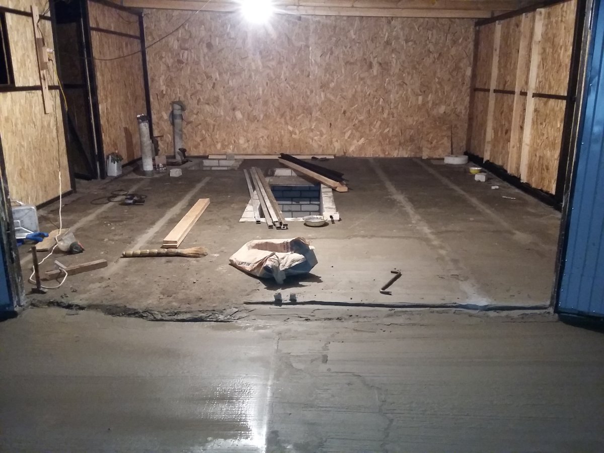 Отделка ямы в гараже