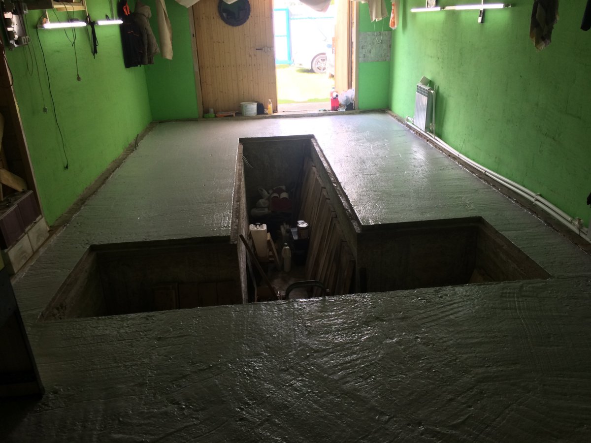 Покрасить пол в гараже