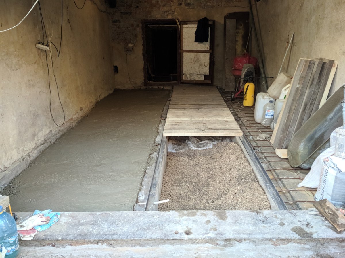 Обустройство пола в гараже