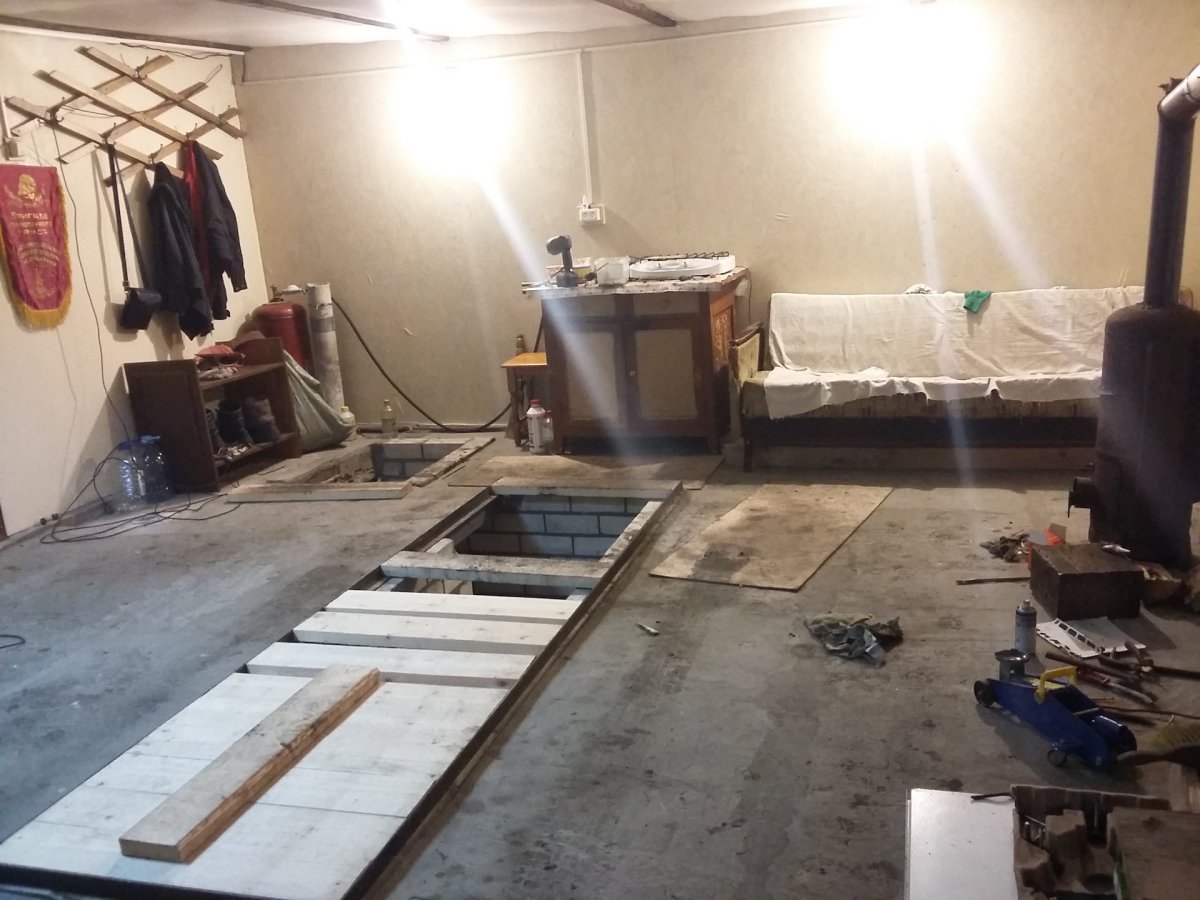 Отделка ямы в гараже