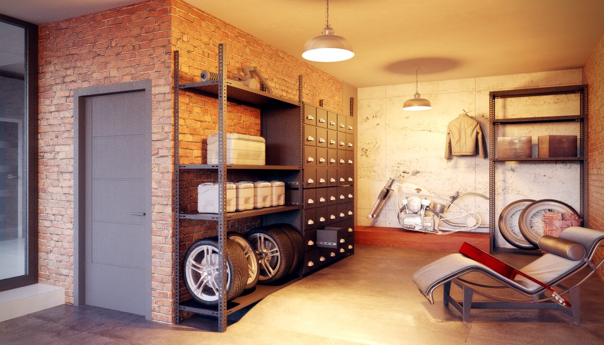 Интерьер гаража