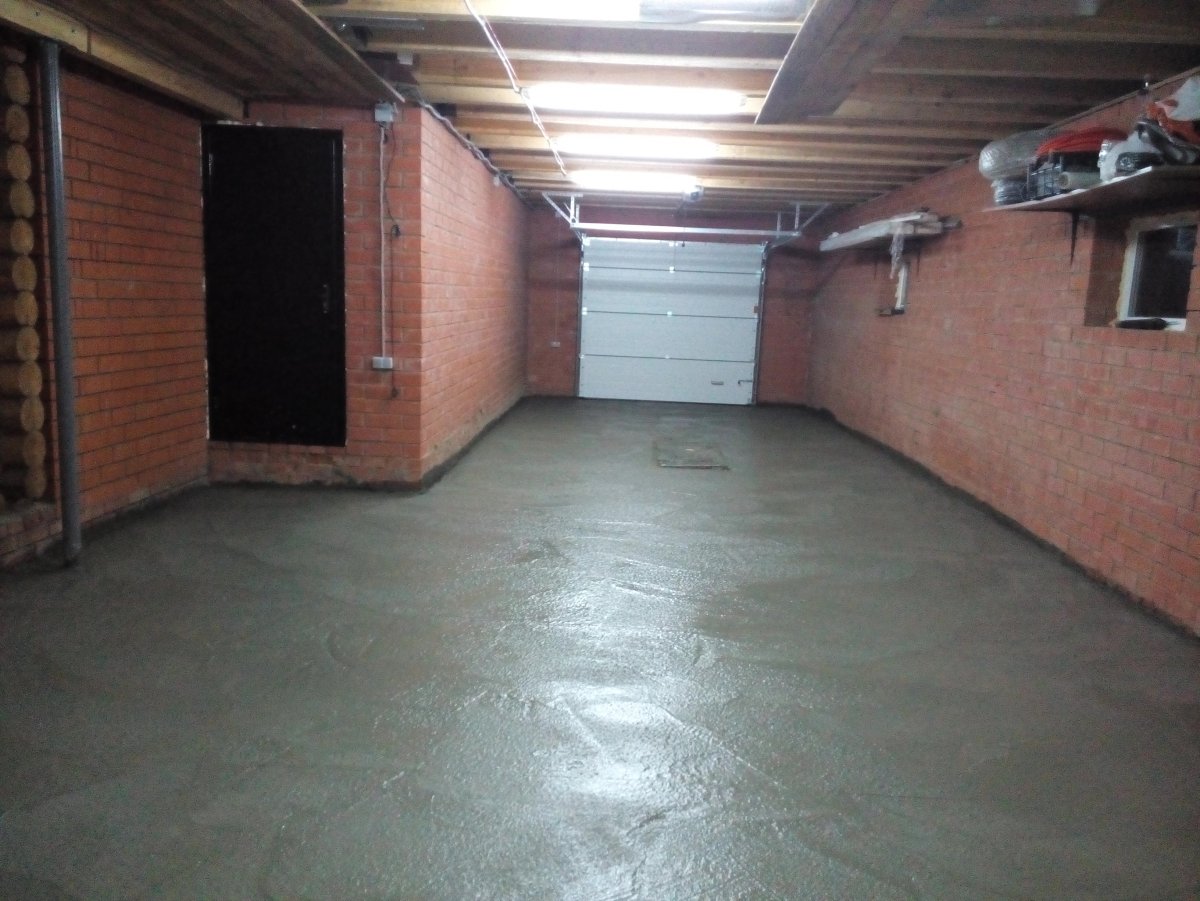 Наливной пол в гараже