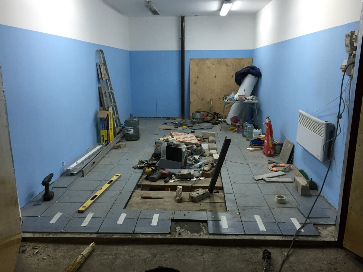 Гараж внутри