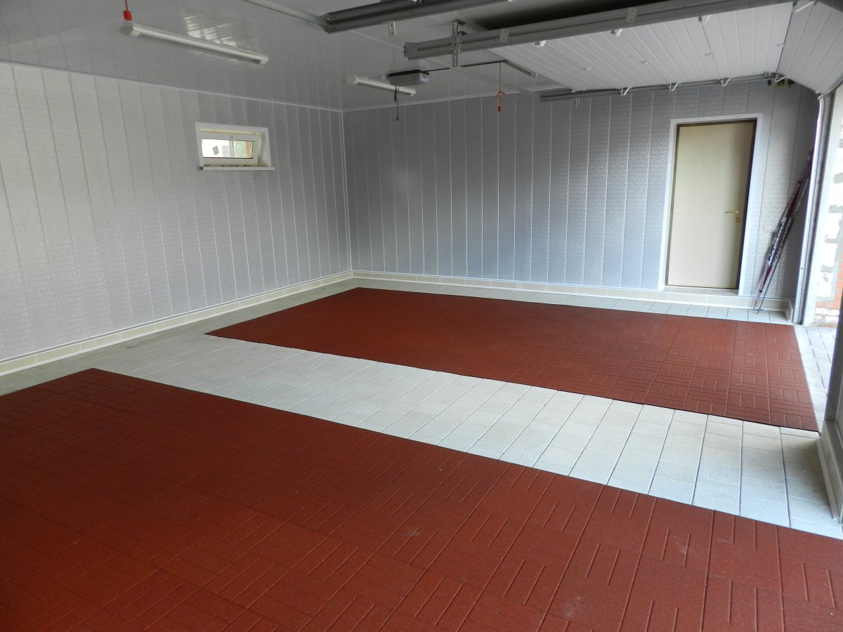 Дизайн пола в гараже