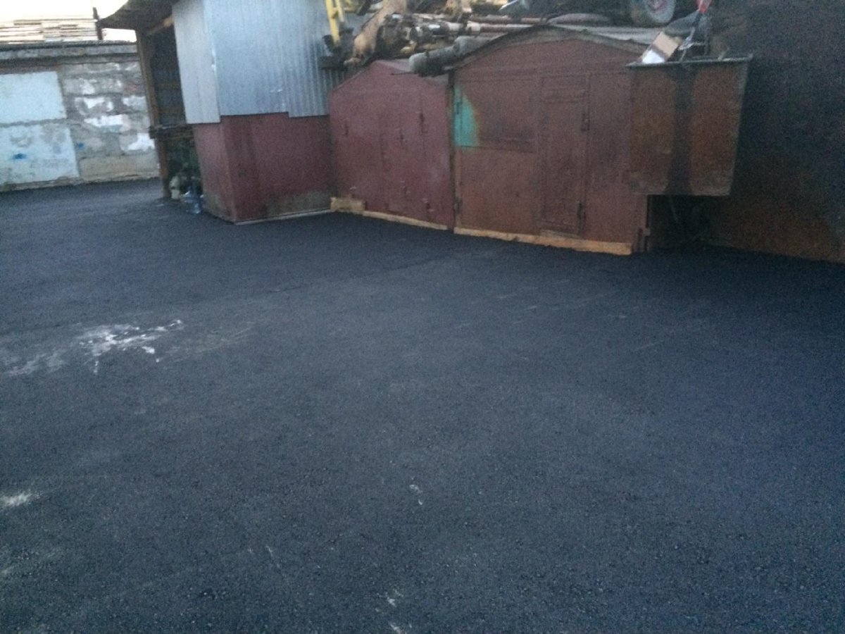 Заезд в гараж на плите