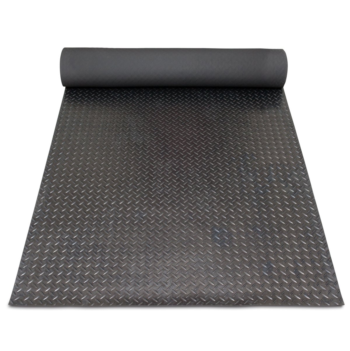 Рулонное напольное резиновое покрытие елочное рифление