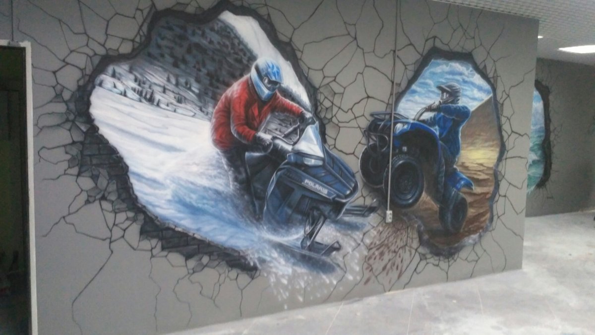 Разрисованный гараж