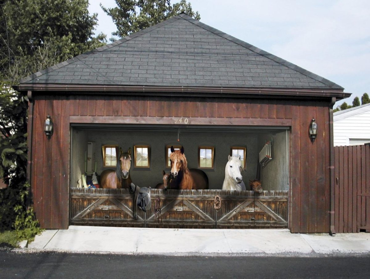 Аэрография на гаражах СПБ