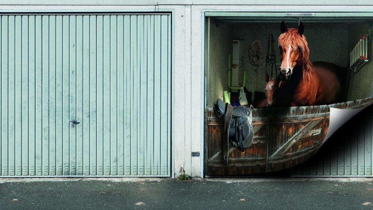 Аэрография на гараже