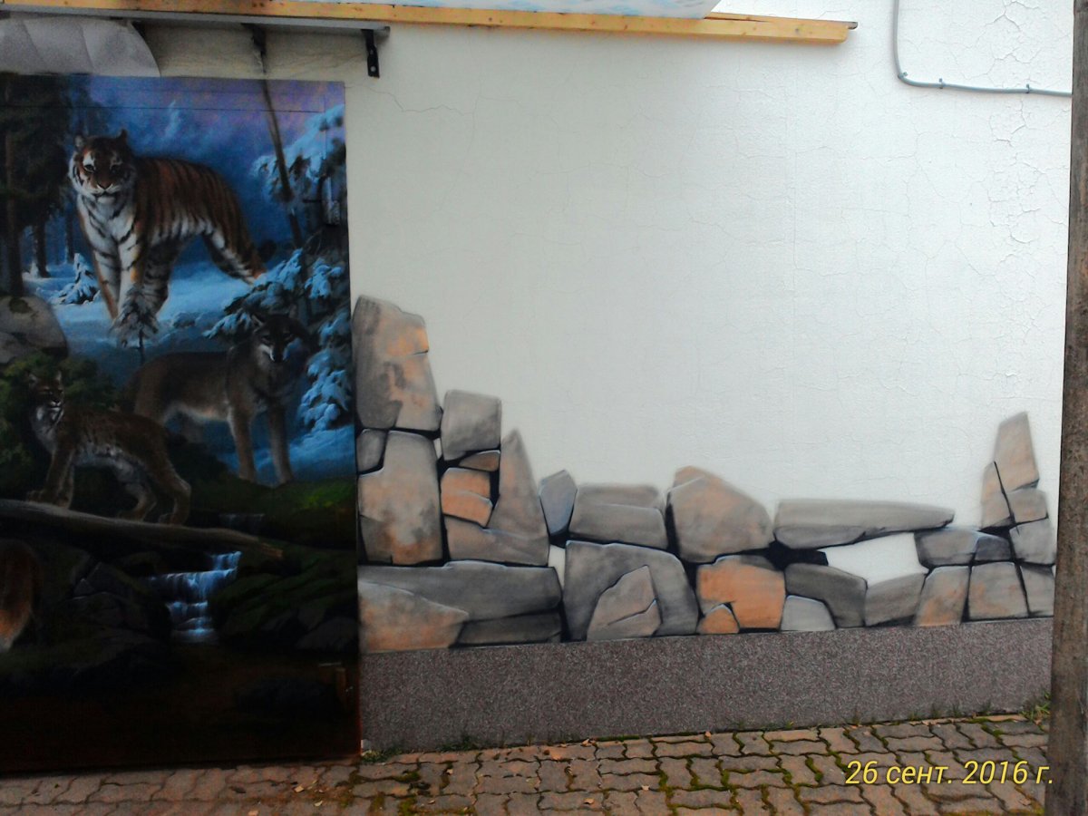 Аэрография на ворота