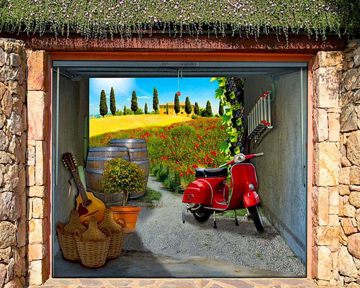 Наклейки на гаражные ворота