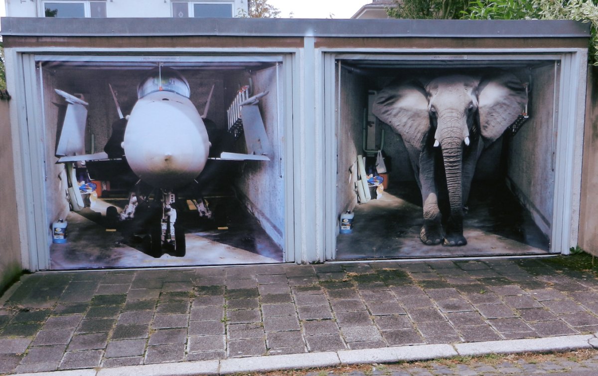 Аэрография гаражных ворот