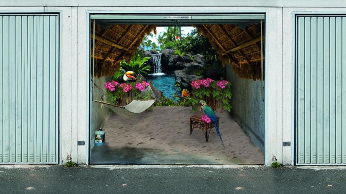 Аэрография внутри гаража