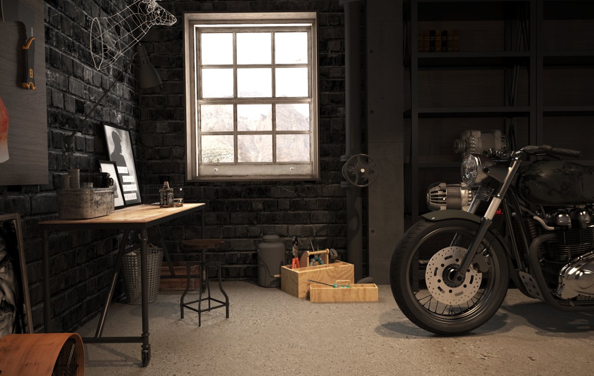 Интерьер автомастерской