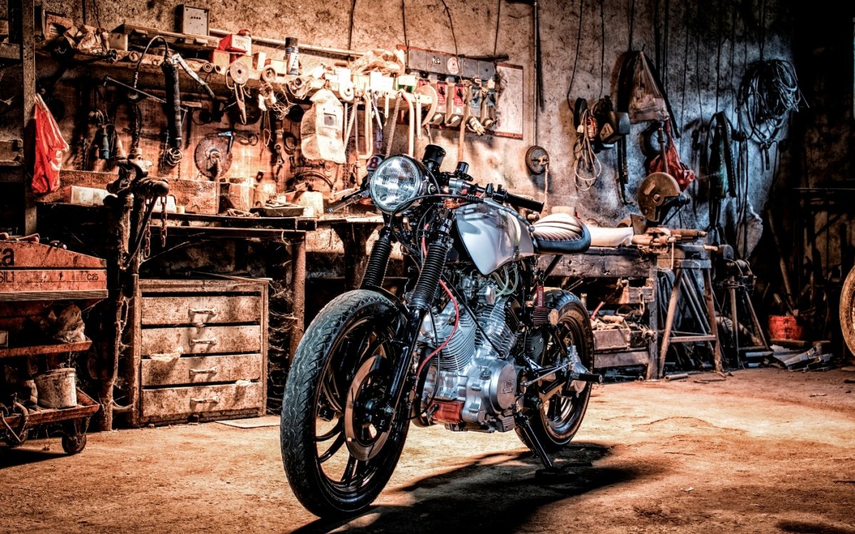 Идеальный гараж для мотоцикла