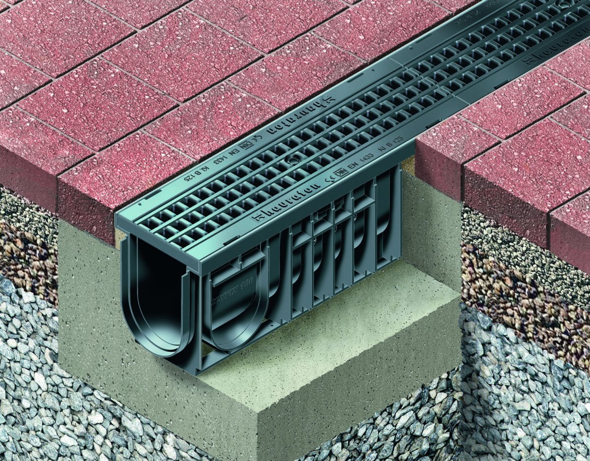 Дренажная система лоток водоотводный