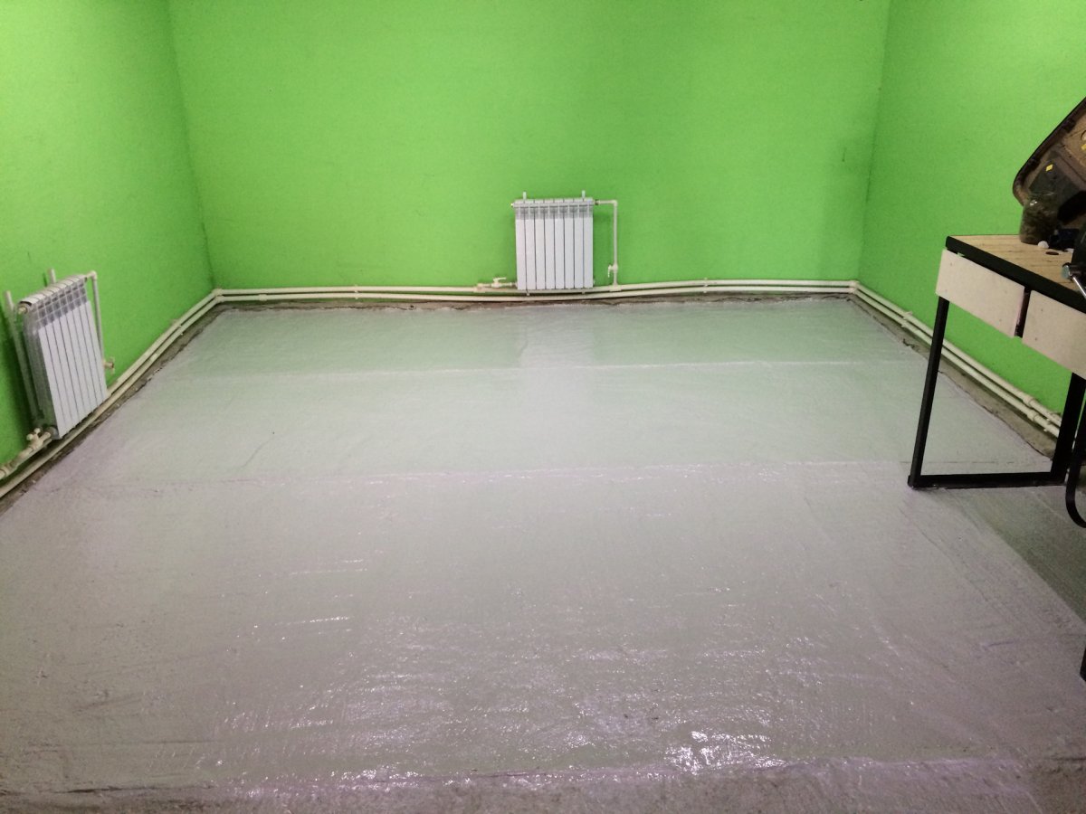 Цвет полов в гараже