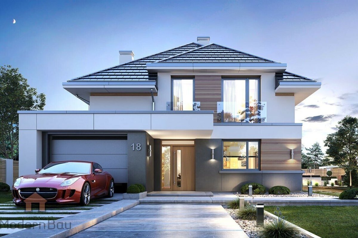 Загородный дом с гаражом