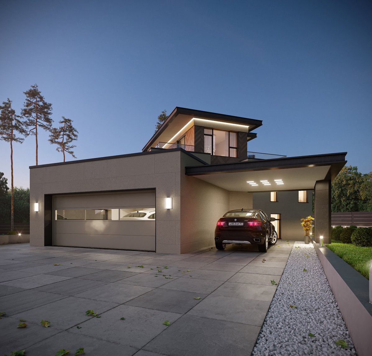 Дом с гаражом