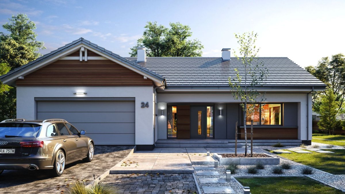 Проект бунгало одноэтажное s-143