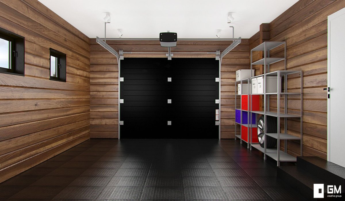 Внутренний интерьер гаража