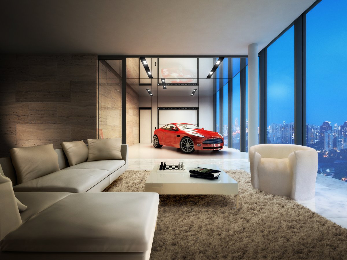 Современный гараж интерьер