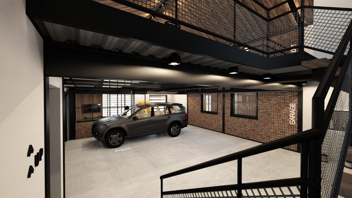 Современный гараж