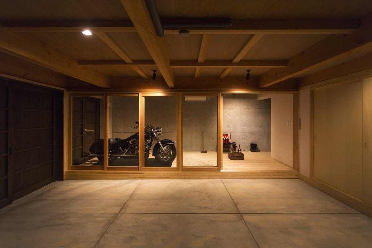 Фон гаража для фотошопа