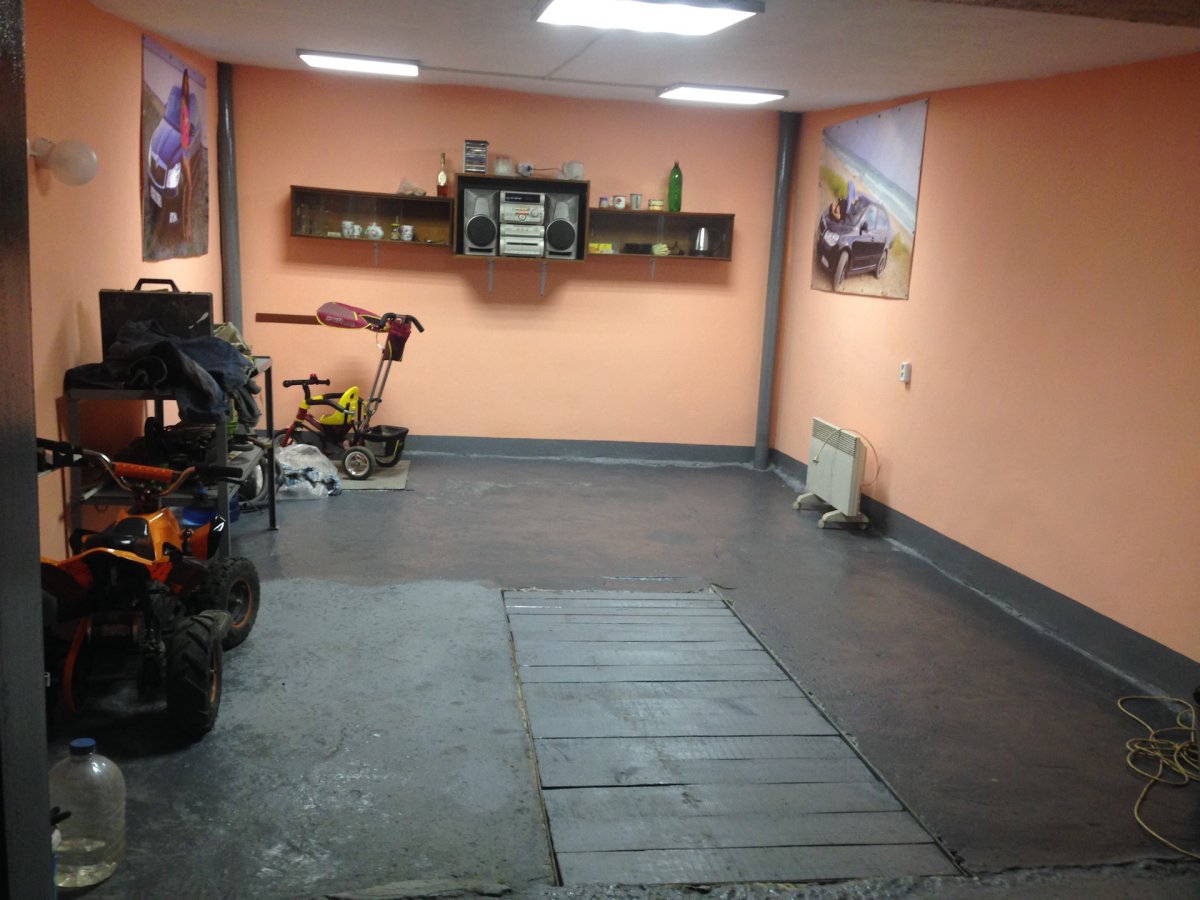 Гараж после ремонта