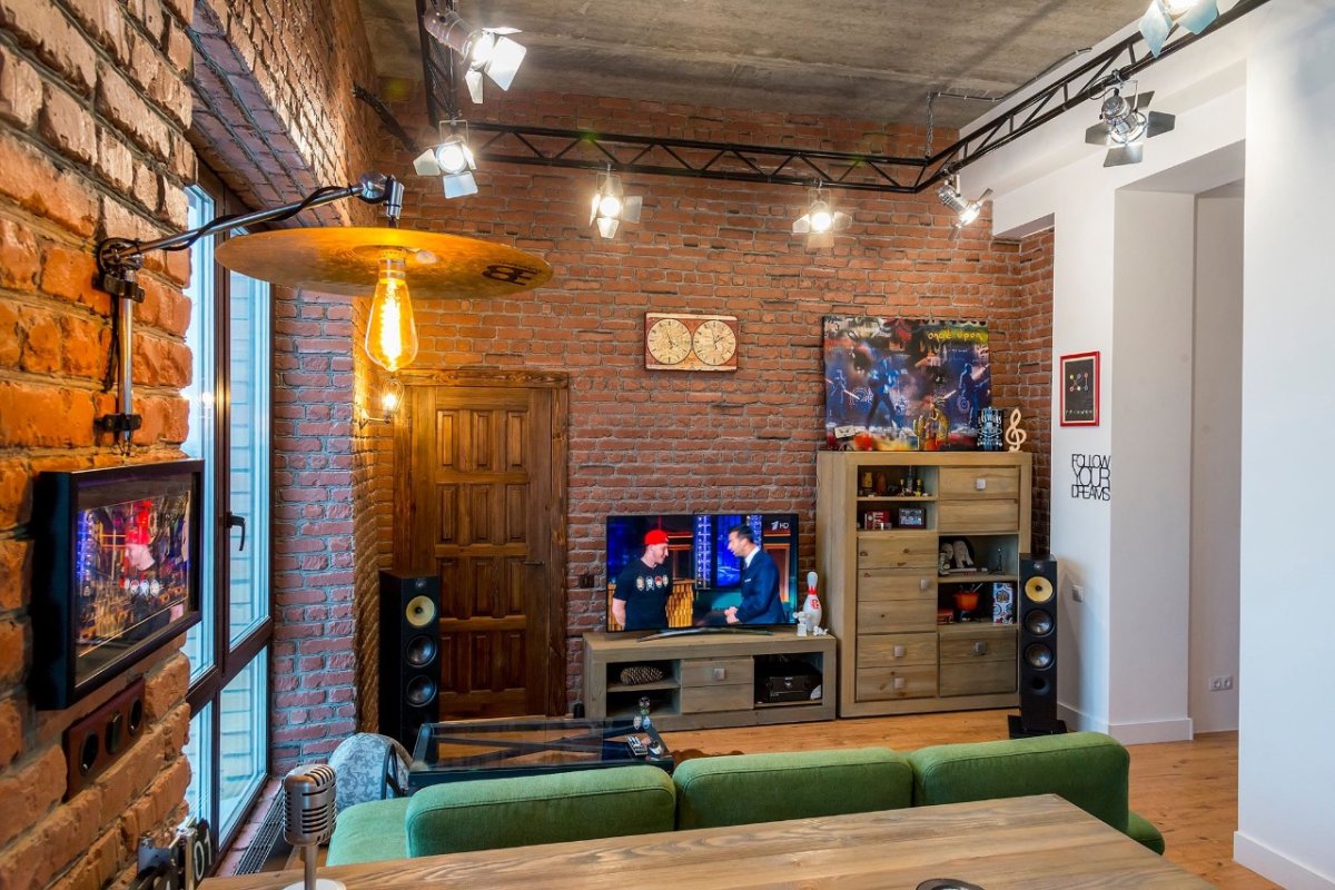 Отделка гаража в стиле лофт