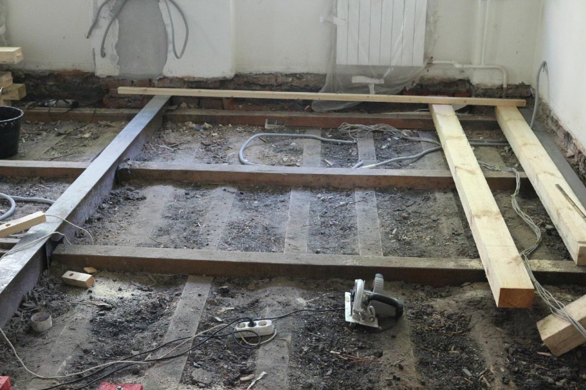 Кнауф пол на лагах