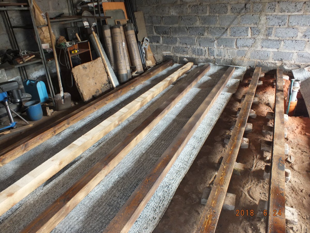 Переделка полов в гараже