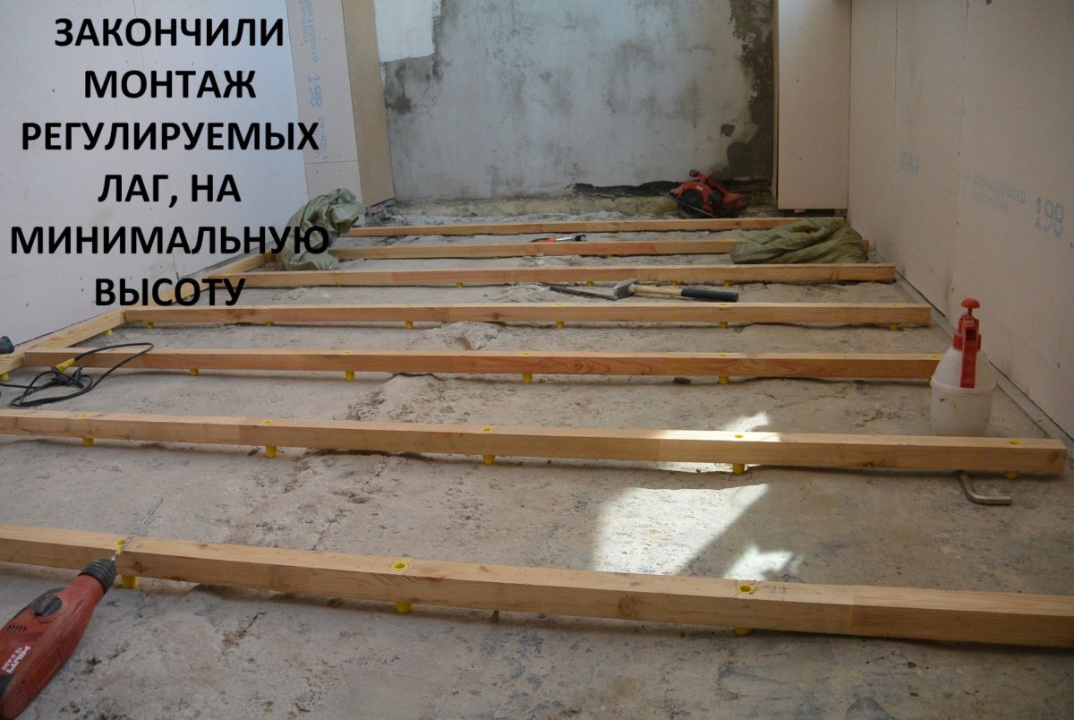 Пол на лагах в квартире