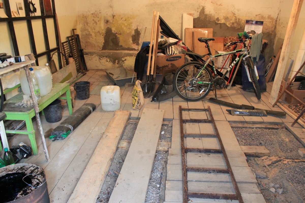 Лаги 150х50 на бетонный пол