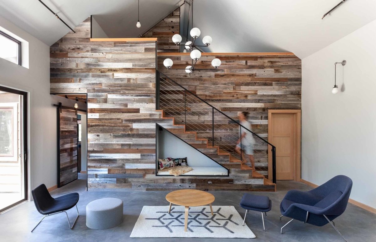 Планкен в интерьере спальни