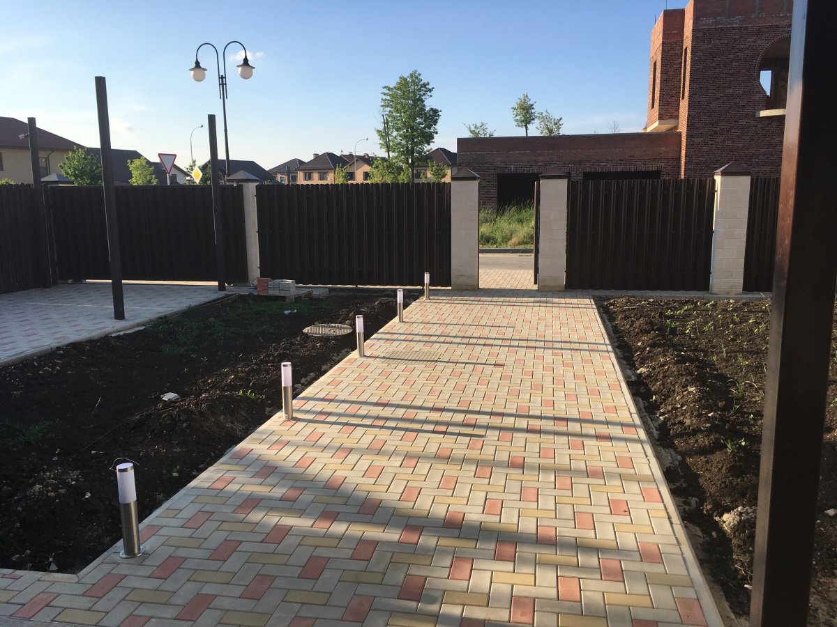 Тротуарная плитка для въездной группы