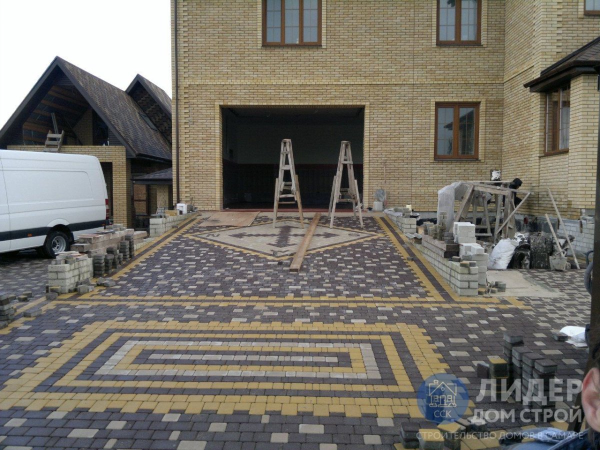 Брусчатки в коттедж