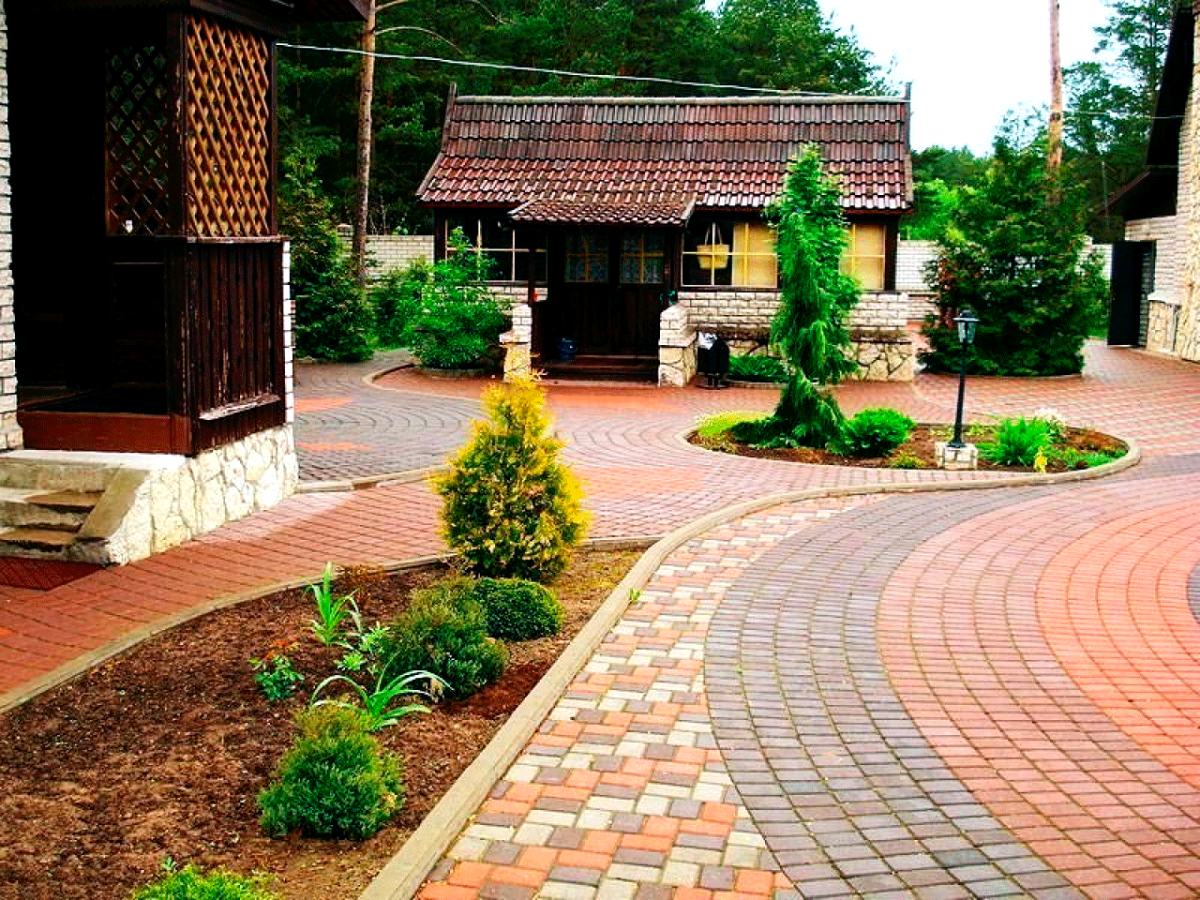 Красивые дорожки из тротуарной плитки