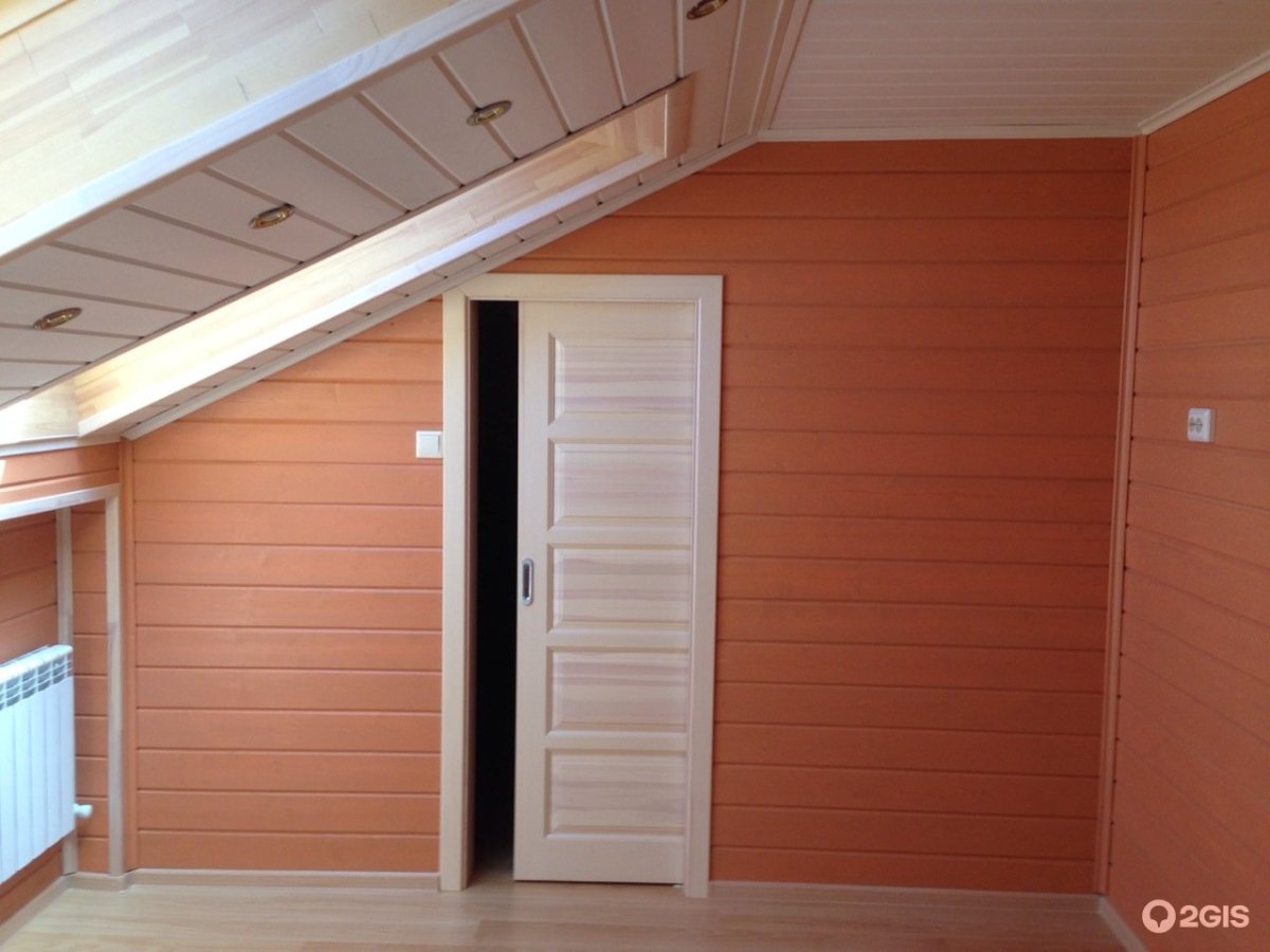 Гараж обшитый евровагонкой