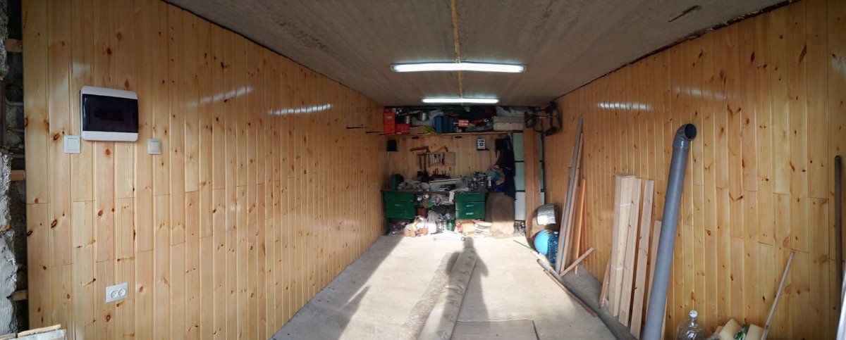 Гараж обшитый вагонкой