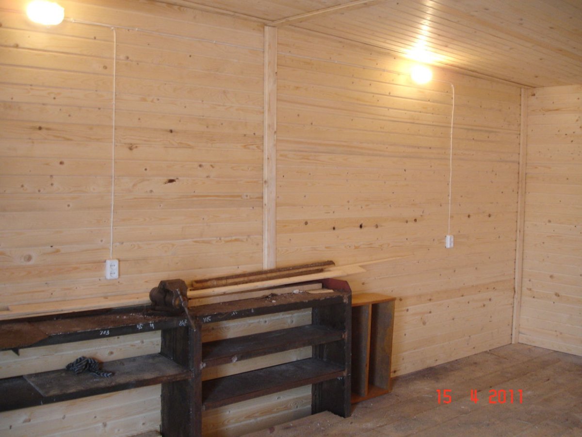 Отделка гаража