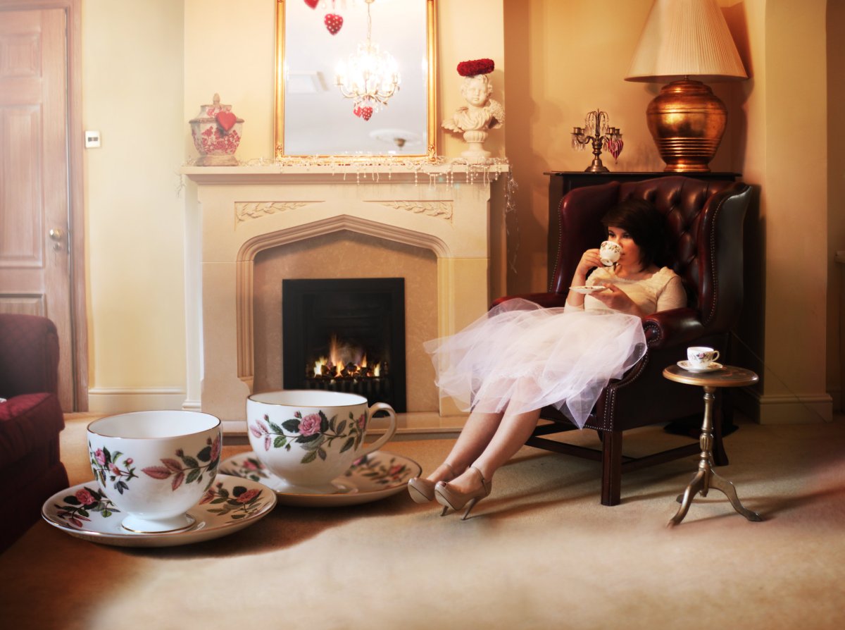 Фотосессия с камином