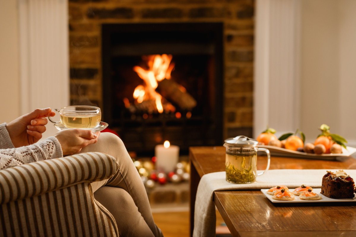 Доброе утро у камина