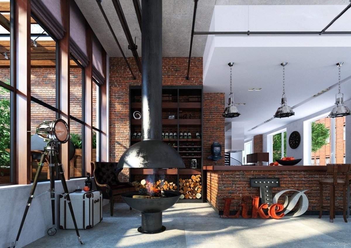 Эклектичный лофт