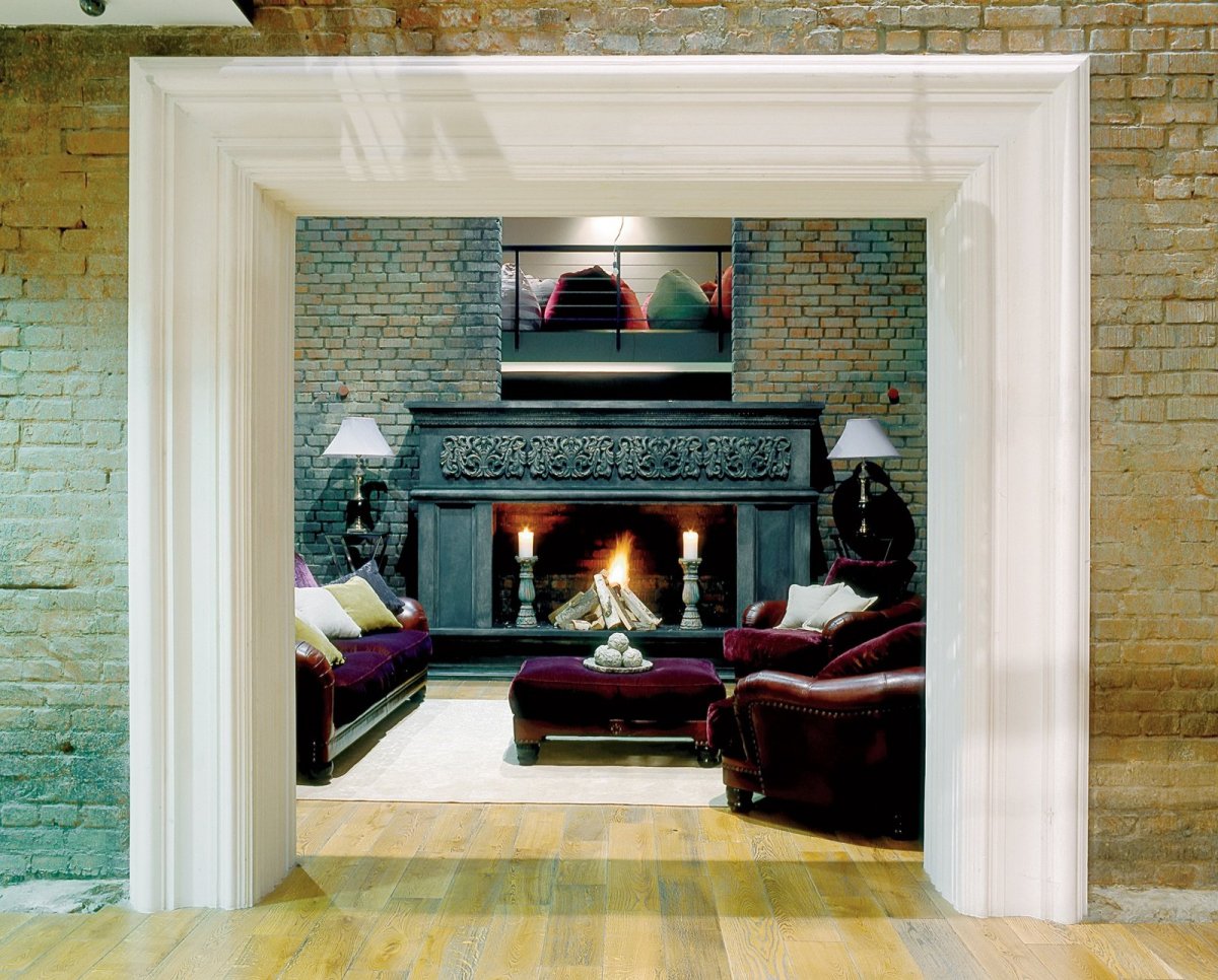 Фальш камин в стиле лофт