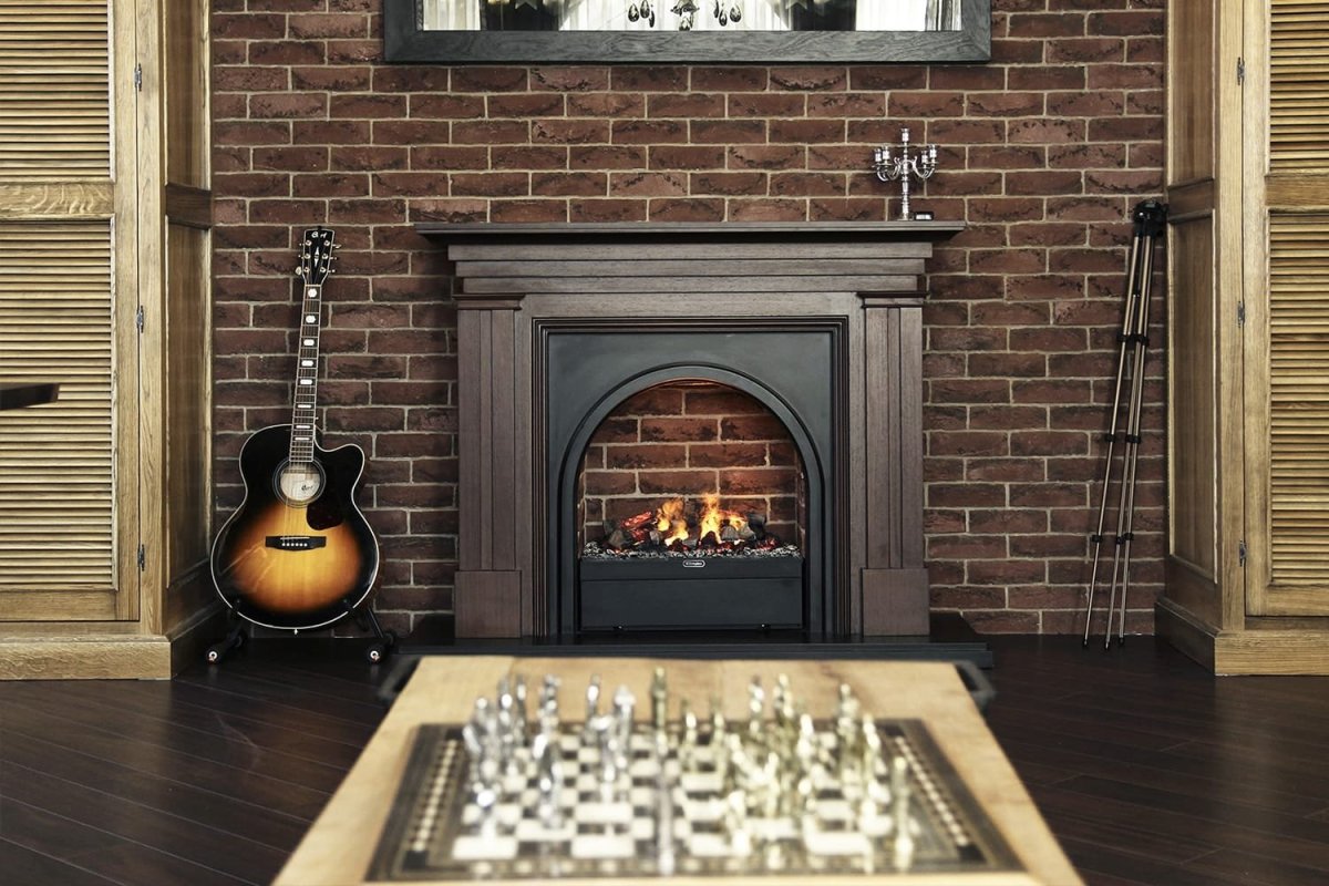 Электрокамин в стиле лофт